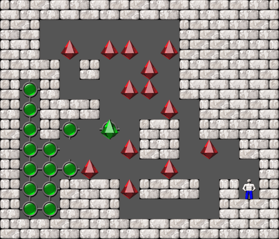 Сокобан More Bugs collections уровень 673
